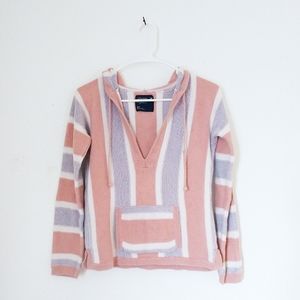 Pink stripe pullover
